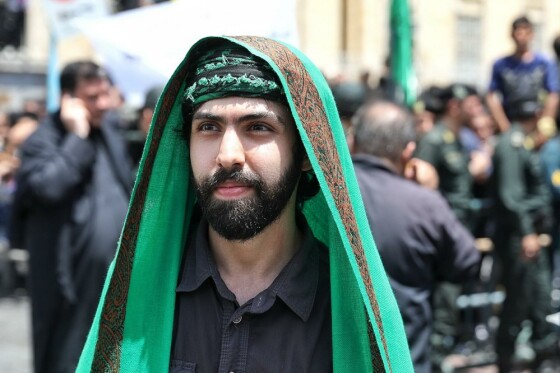 مراسم عزاداری عاشورای حسینی در چهارراه گلوبندک