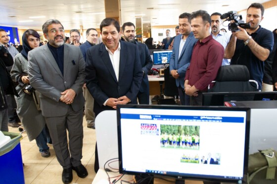 حضور معاون اول رئیس جمهور در ایرنا