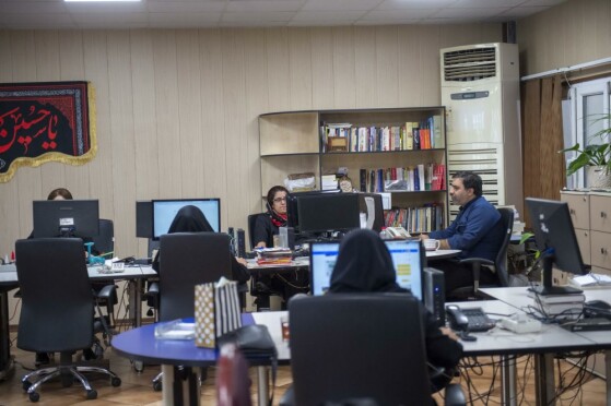 تحریریه روزنامه ایران در روز خبرنگار