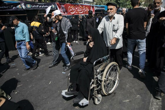 حضور سالمندان در پیاده روی جاماندگان اربعین حسینی