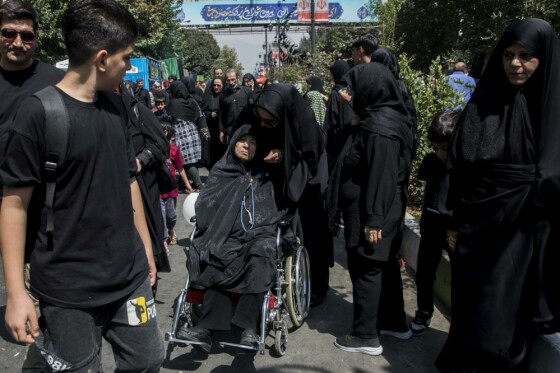 حضور سالمندان در پیاده روی جاماندگان اربعین حسینی