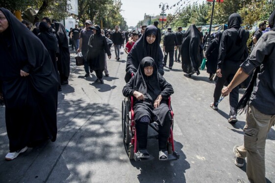 حضور سالمندان در پیاده روی جاماندگان اربعین حسینی