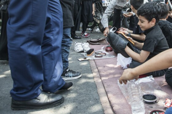 پیاده روی جاماندگان اربعین در تهران