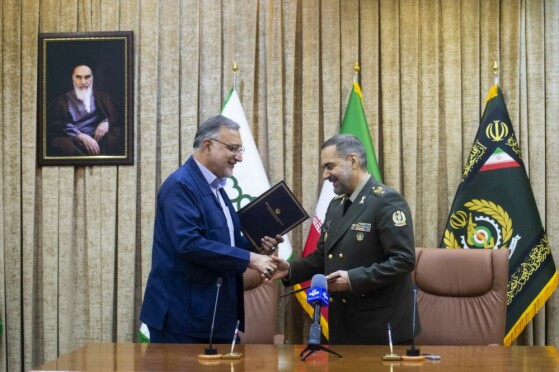 امضای تفاهم نامه همکاری مشترک  شهرداری تهران و وزارت دفاع