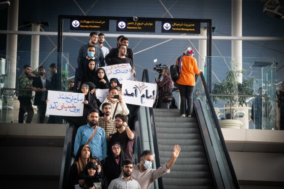استقبال مردمی از ورود شیخ زکزاکی رهبر شیعیان نیجریه به ایران