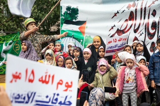 راهپیمایی مردم تهران در حمایت از مردم فلسطین