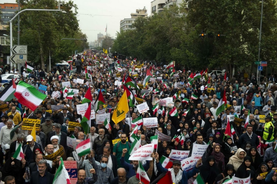 راهپیمایی مردم تهران در حمایت از مردم فلسطین