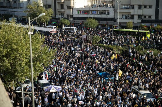 تجمع بزرگ مردم تهران در حمایت از مردم غزه