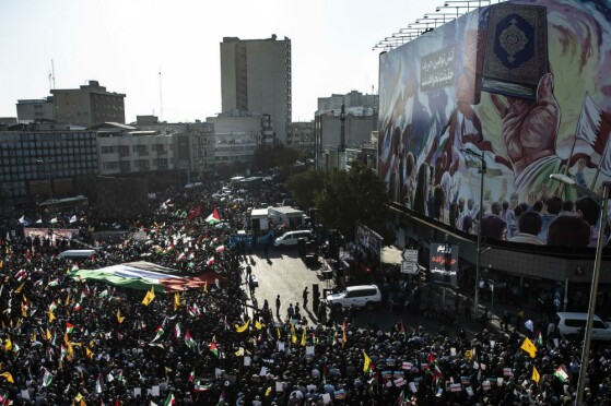 تجمع بزرگ مردم تهران در حمایت از مردم غزه