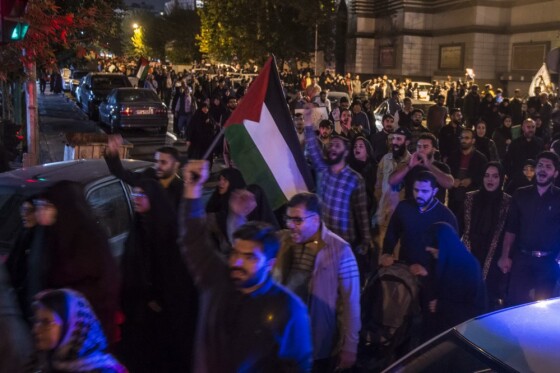 تجمع شبانه مردم تهران در محکومیت جنایت جنگی رژیم صهیونیستی