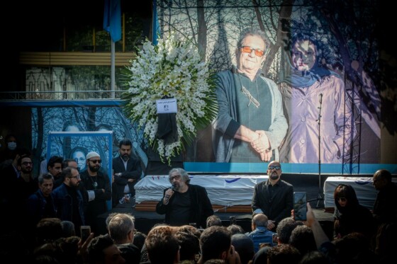 تشییع پیکر «داریوش مهرجویی» و «وحیده محمدی فر»