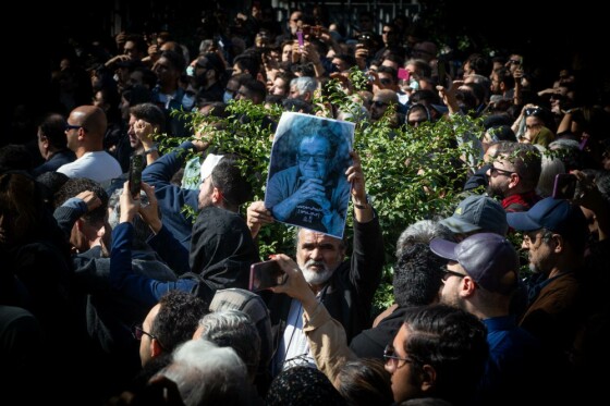 تشییع پیکر «داریوش مهرجویی» و «وحیده محمدی فر»