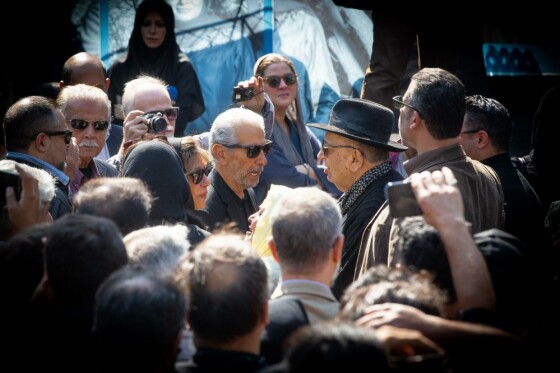 تشییع پیکر «داریوش مهرجویی» و «وحیده محمدی فر»