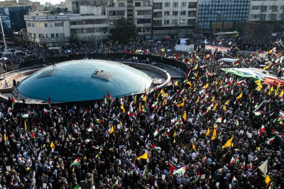تجمع بزرگ مردم تهران در حمایت از مردم غزه