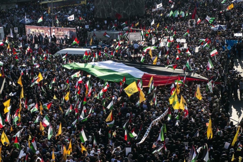 تجمع بزرگ مردم تهران در حمایت از مردم غزه