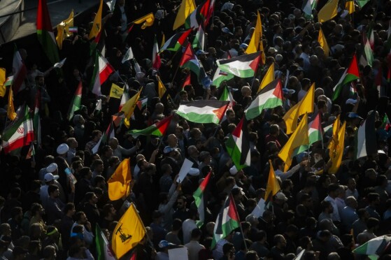 تجمع بزرگ مردم تهران در حمایت از مردم غزه