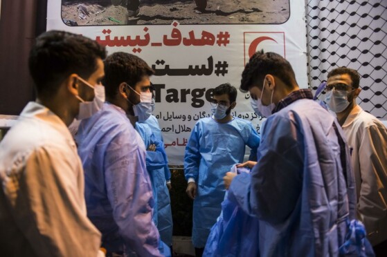 تجمع شبانه مردم تهران در محکومیت جنایت جنگی رژیم صهیونیستی