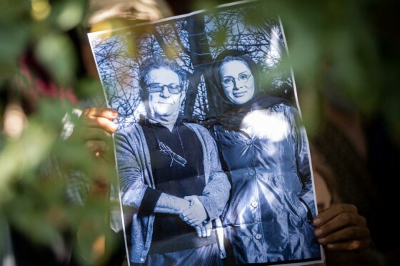 تشییع پیکر «داریوش مهرجویی» و «وحیده محمدی فر»