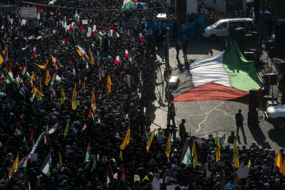 تجمع بزرگ مردم تهران در حمایت از مردم غزه