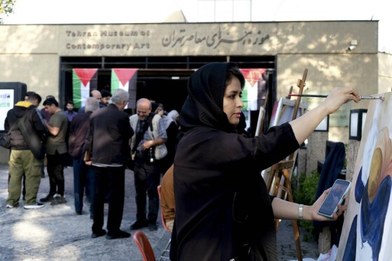 گرد همایی هنرمندان در حمایت از مردم فلسطین