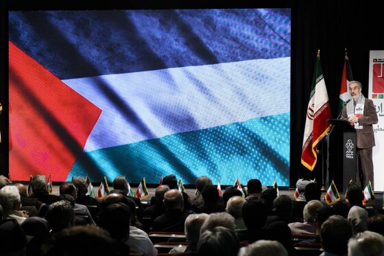 گرد همایی هنرمندان در حمایت از مردم فلسطین