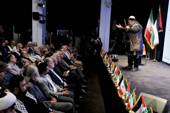 گرد همایی هنرمندان در حمایت از مردم فلسطین