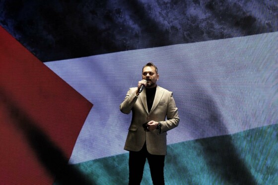 گرد همایی هنرمندان در حمایت از مردم فلسطین