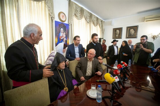 نشست خبری رهبران اقلیتهای دینی در محکومیت جنایات رژیم صهیونیستی