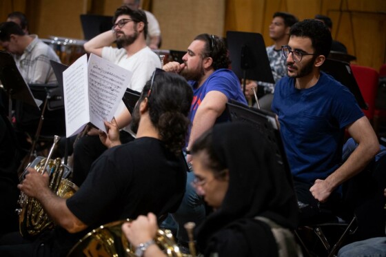 تمرین ارکستر سمفونی تهران