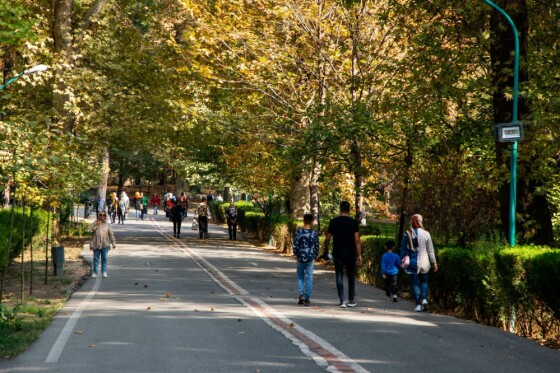 پاییز در مجموعه تاریخی سعد آباد تهران