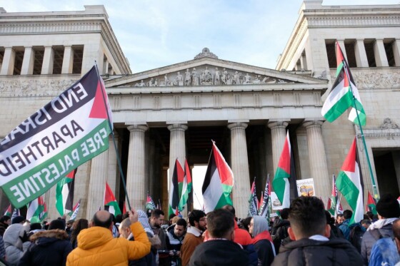 تظاهرات مردم مونیخ در حمایت از مردم غزه