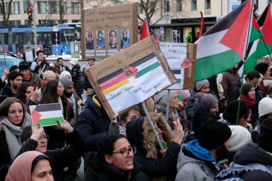 تظاهرات مردم مونیخ در حمایت از مردم غزه