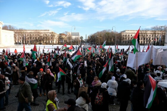 تظاهرات مردم مونیخ در حمایت از مردم غزه
