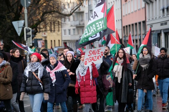تظاهرات مردم مونیخ در حمایت از مردم غزه