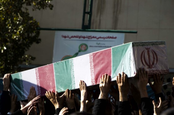 تشییع پیکرهای۱۱۰ شهید گمنام دفاع مقدس در تهران