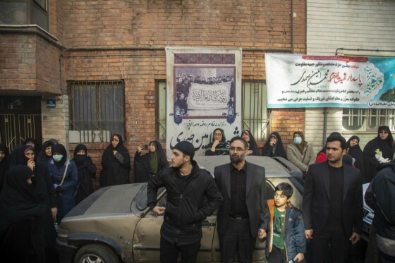 مراسم تشییع پیکر شهید مدافع حرم محمدامین صمدی