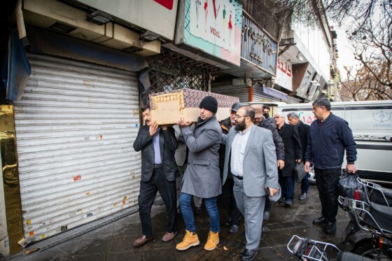 تشییع پیکر مرحوم «مهدی طالقانی»