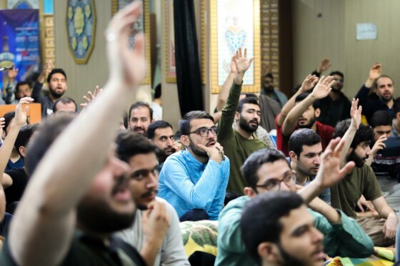 مراسم اعتکاف در مسجد دانشگاه امیر کبیر