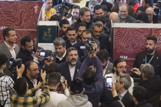 حضور وزیر ارشاد در خانه جشنواره فیلم فجر