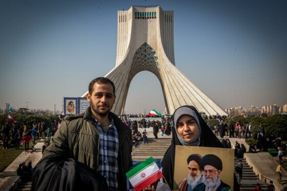 حضور اقشار مختلف مردم در جشن ۴۵ سالگی انقلاب در تهران