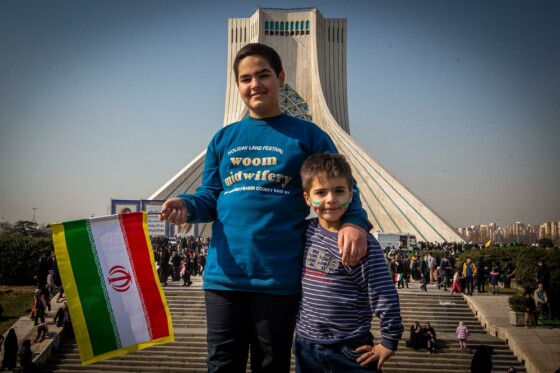 حضور اقشار مختلف مردم در جشن ۴۵ سالگی انقلاب در تهران