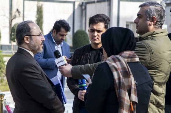 اعضای هیأت دولت در جمع خبرنگاران- ۲۵ بهمن ۱۴۰۲