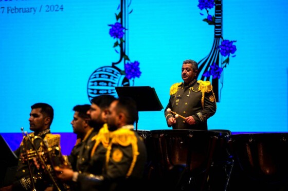 اجرای رزم نوازان ارتش در سی و نهمین جشنواره موسیقی فجر