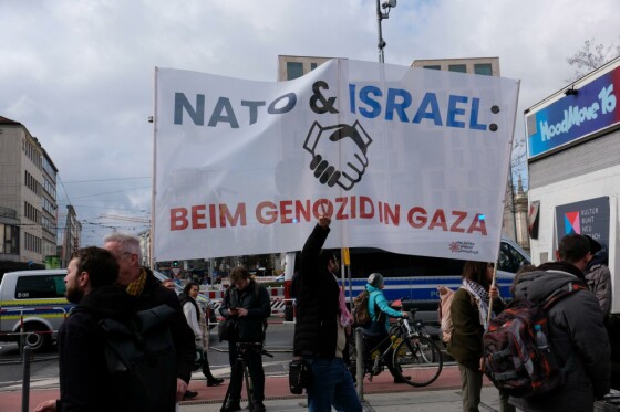 راهپیمایی در محکومیت جنایات رژیم صهیونیستی علیه مردم غزه در مونیخ