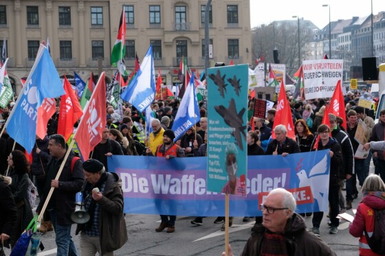 راهپیمایی در محکومیت جنایات رژیم صهیونیستی علیه مردم غزه در مونیخ