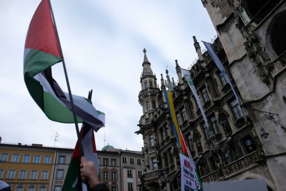 راهپیمایی در محکومیت جنایات رژیم صهیونیستی علیه مردم غزه در مونیخ