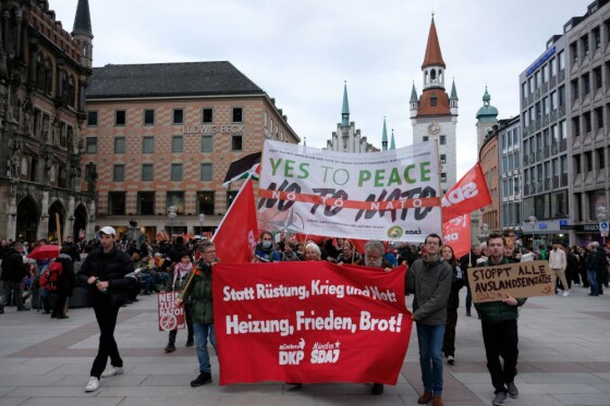 راهپیمایی در محکومیت جنایات رژیم صهیونیستی علیه مردم غزه در مونیخ