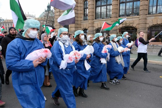 راهپیمایی در محکومیت جنایات رژیم صهیونیستی علیه مردم غزه در مونیخ