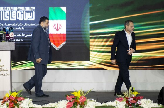 کنفرانس خبری عضو دفتر سیاسی جهاد اسلامی و سخنگوی حماس در نمایشگاه رسانه ها