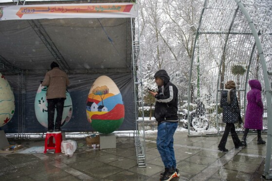 بارش برف در تهران